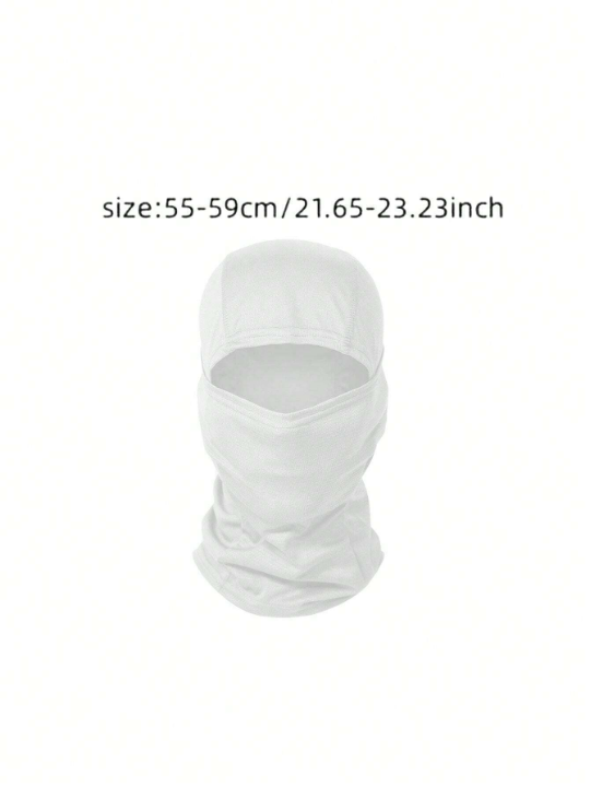 1pc Unisex Balaclava Headwear Mask Sunscreen Breathable Cap, Suitable For Spring And Summer Outdoor Travel And Activities Such As Cycling And Mountain Climbing