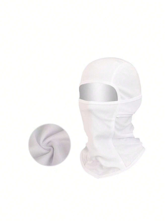 1pc Unisex Balaclava Headwear Mask Sunscreen Breathable Cap, Suitable For Spring And Summer Outdoor Travel And Activities Such As Cycling And Mountain Climbing