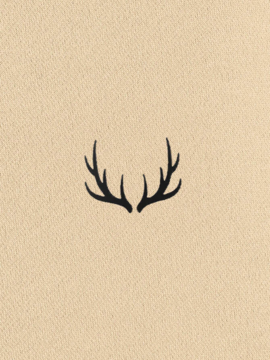 Manfinity Homme Men's Deer Horn Printed Drawstring Hoodie