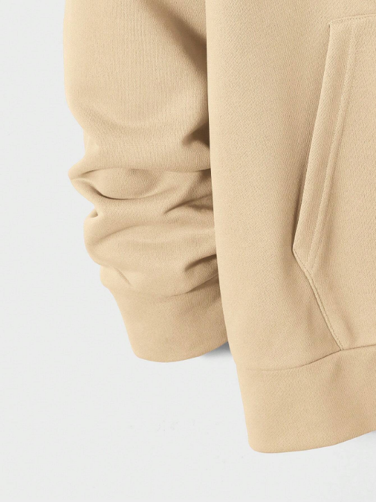 Manfinity Homme Men's Deer Horn Printed Drawstring Hoodie