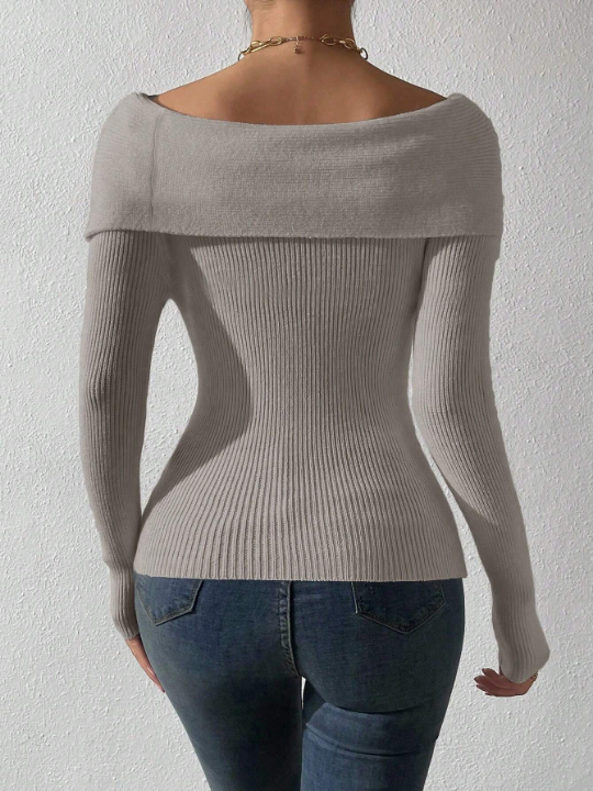 Off Shoulder Sexy Versatile Sweater