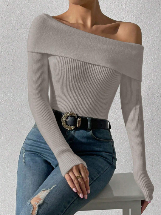 Off Shoulder Sexy Versatile Sweater