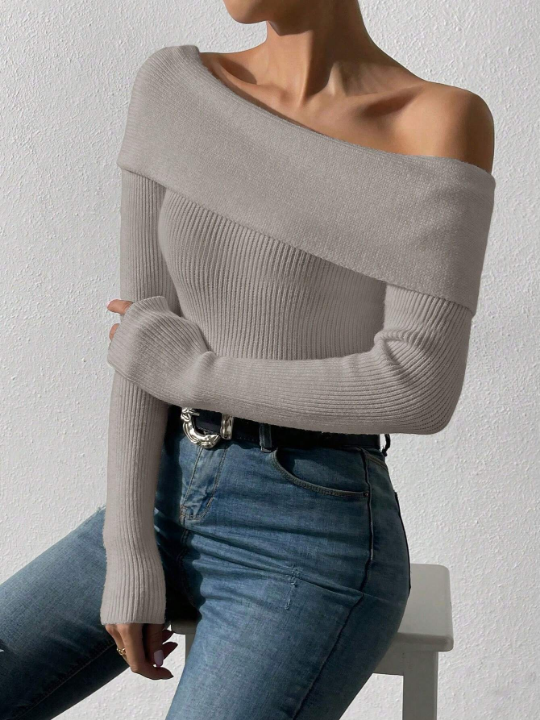 Off Shoulder Sexy Versatile Sweater