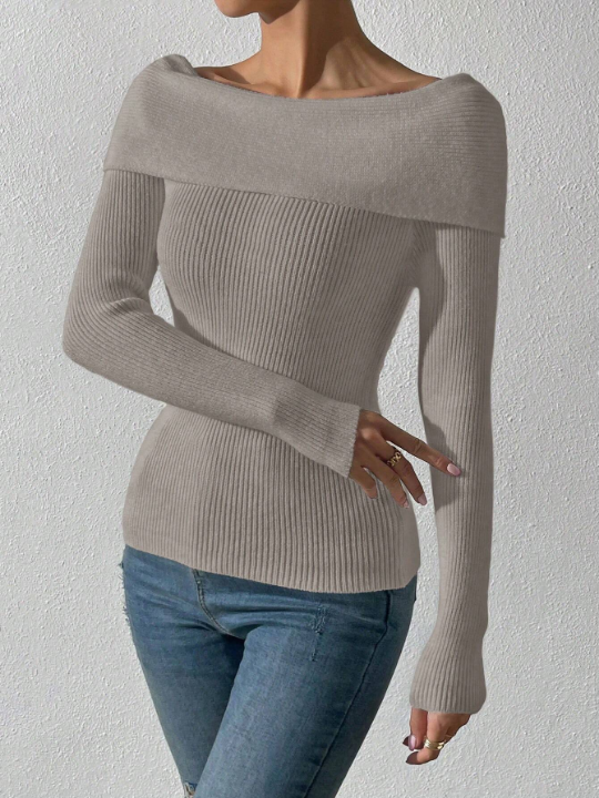 Off Shoulder Sexy Versatile Sweater