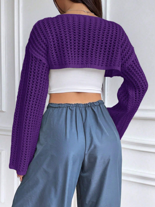 1pc Sexy Loose Ultra Crop Sweater