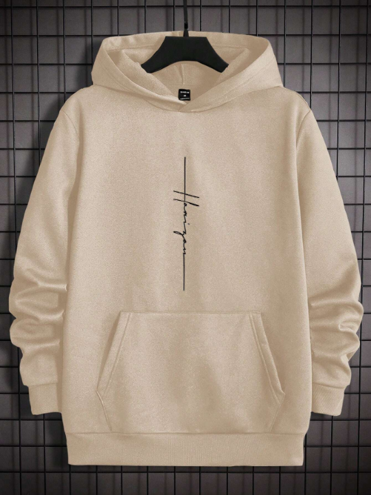Manfinity Homme Men's Letter Printed Hoodie