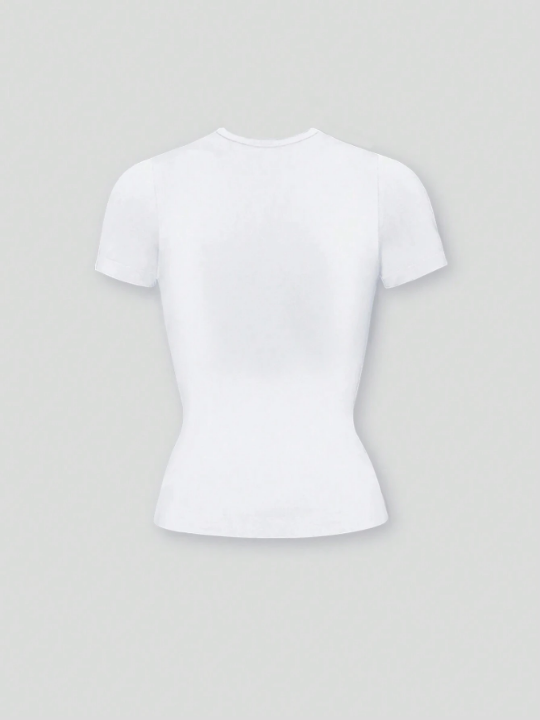 Yoga Basic Plain Casual Basic Sportswear T-Shirt