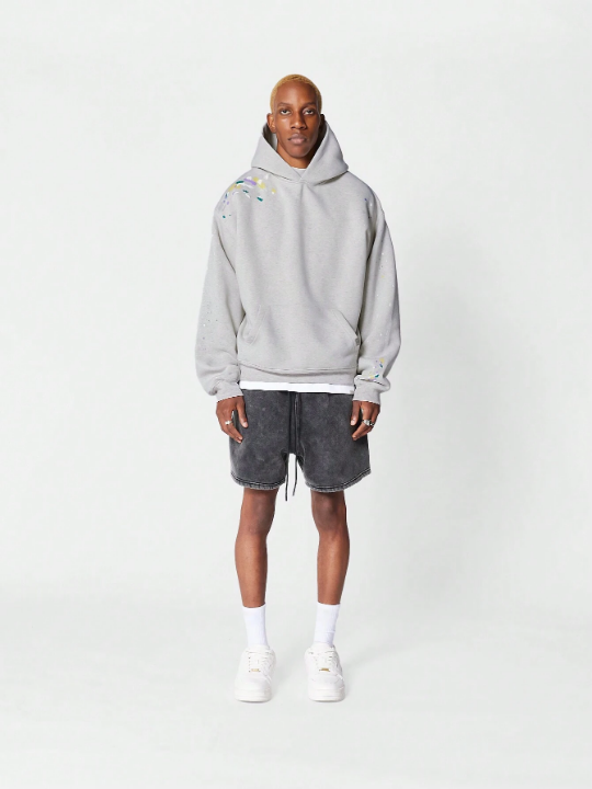 SUMWON Overhead Hoodie With Paint Print