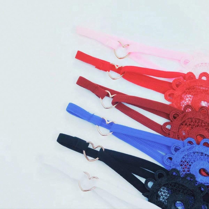 Sexy Heart Embroidery Pearl Massage New Arrival Women's Thong Underwear