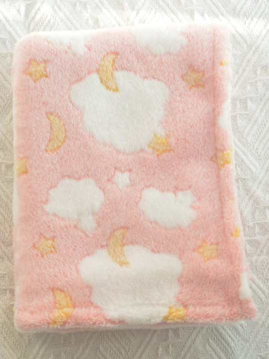 1pc Soft Flannel Baby Swaddle Blanket, Unisex Plush Infant Blanket, Portable Baby Bed Quilt, Suitable For Baby Stroller And Both Boys And Girls