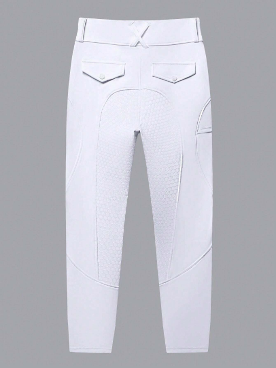 High Stretch Ladies' Equestrian Pants With Full Silicone Grip, Comfortable And Durable Horse Riding Breeches