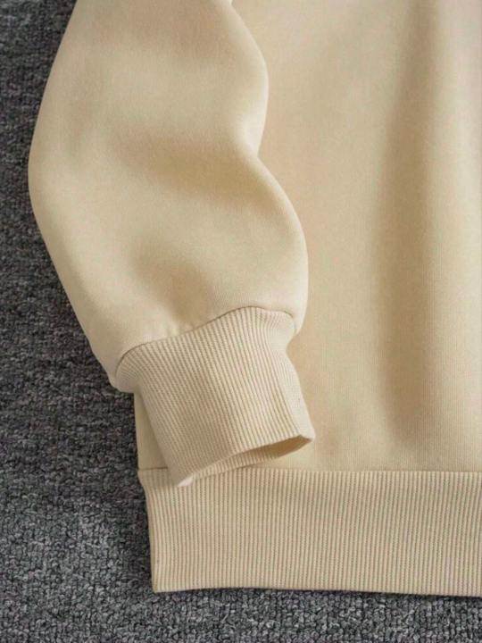 Manfinity Homme Oversized Men's Moon And Planet Print Hoodie