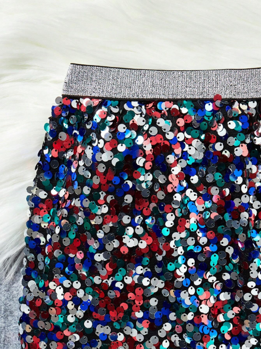 Tween Girls' Colorful Sparkle Casual Skirt