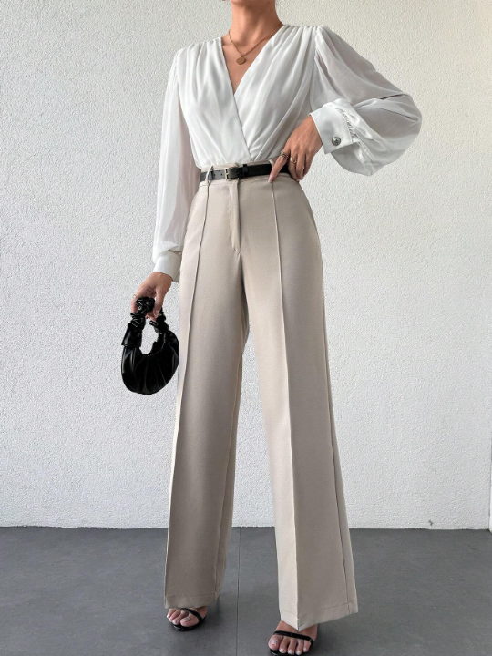 Women's Solid Color Loose Fit Pants