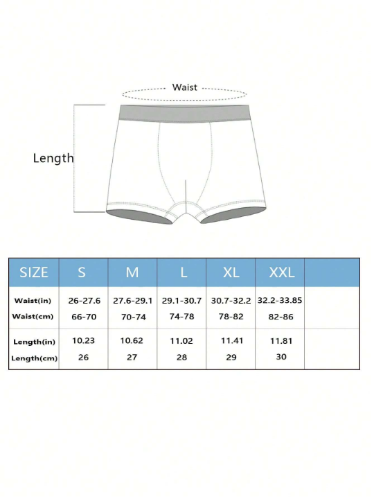 Men's 3pcs Contrast Color Soft Breathable Skin-Friendly Flat-Angle Underwear With Elastic Waistband