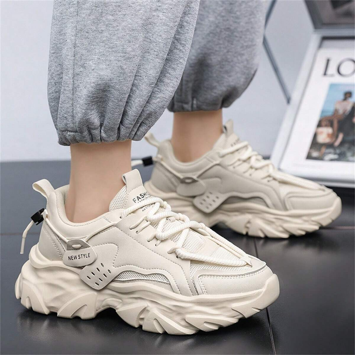 Men's Winter Fashionable Casual Sports Dad Shoes With Increased Height, Slip-Resistant & Wear-Resistant