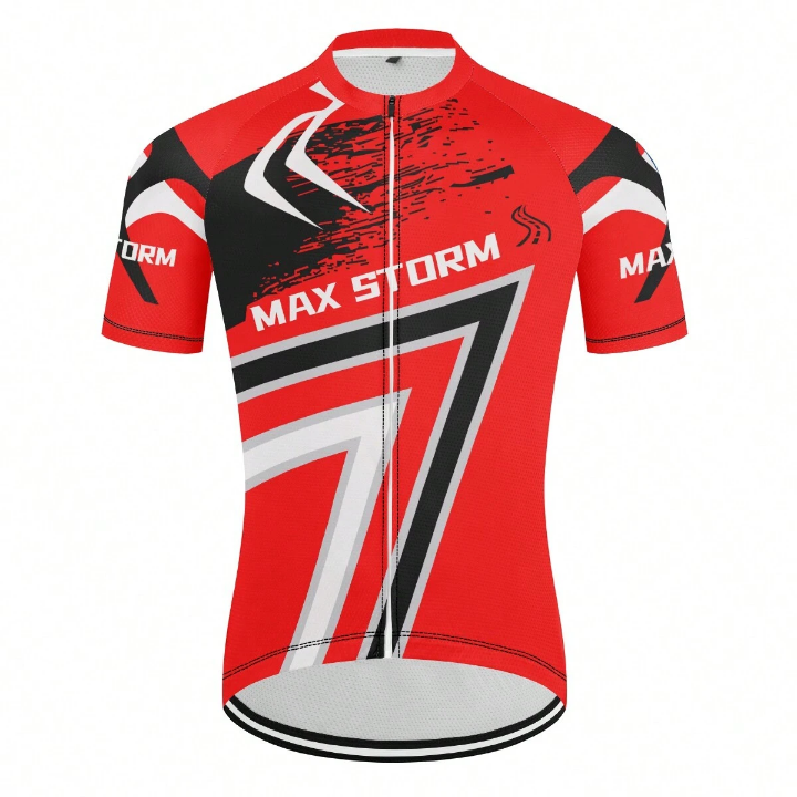 Max Storm Cycling Jersey Man Mountain Bike Clothing Quick-Dry Racing MTB Bicycle Clothes Uniform Breathale Cycling Clothing Wear Gym Clothes Men