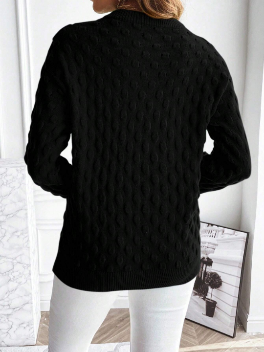 Essnce Solid Drop Shoulder Sweater