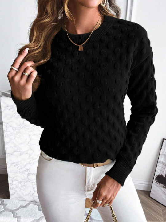 Essnce Solid Drop Shoulder Sweater