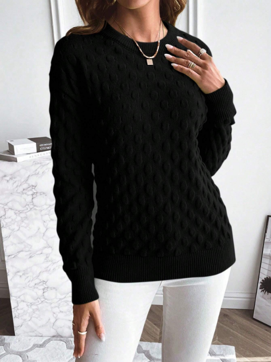 Essnce Solid Drop Shoulder Sweater