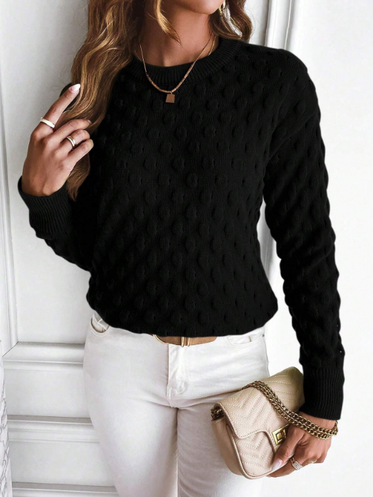 Essnce Solid Drop Shoulder Sweater