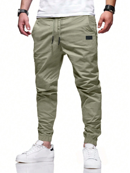 Manfinity Hypemode Men's Jogger Pants With Patch Pockets And Elastic Cuffs