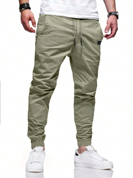 Manfinity Hypemode Men's Jogger Pants With Patch Pockets And Elastic Cuffs