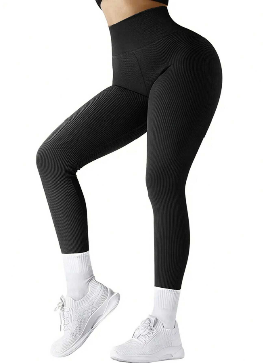 2pcs Women's High Waist Slim Fit Leggings