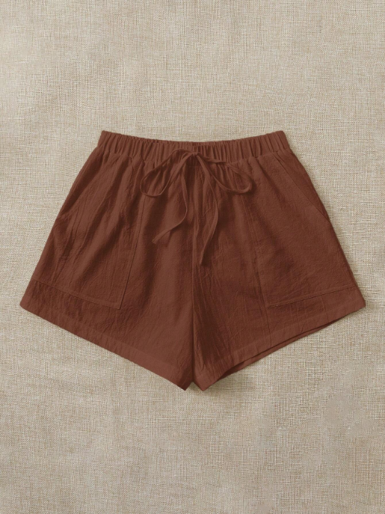 EZwear Ladies' Elastic Waist Woven Shorts