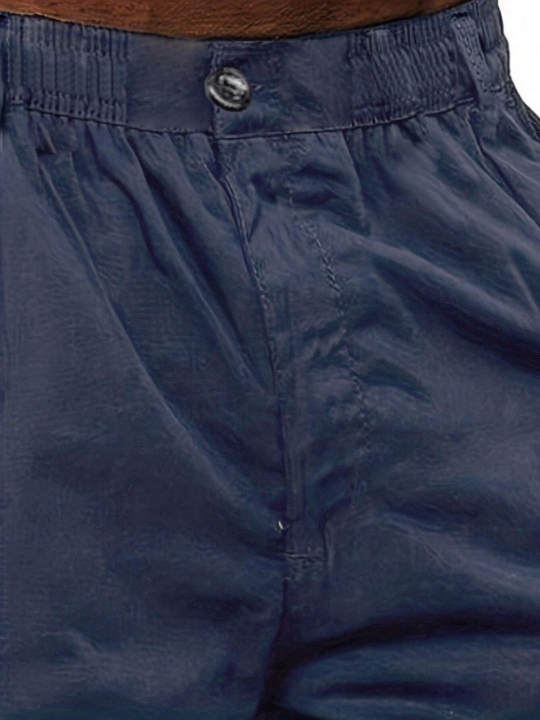 Men Flap Pocket Side Cargo Pants