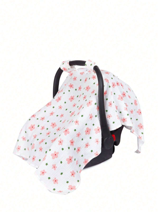 Floral Pattern Baby Carriage Cover