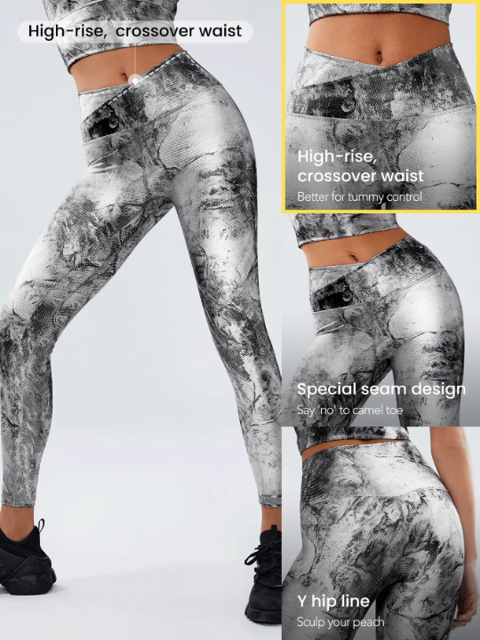 GLOWMODE 24" FeatherFit Crossover Leggings