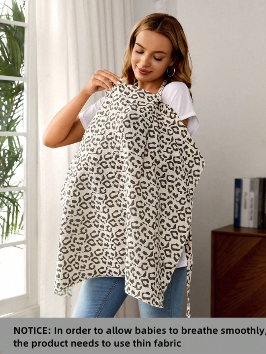 Baby Leopard Print Nursing Cover