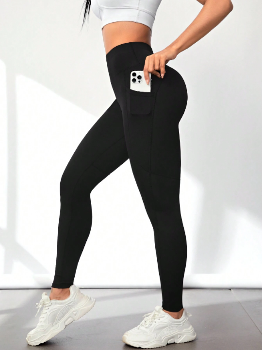 Yoga Basic Yoga/Fitness/Sexy Black Lift Hip Sports Leggings