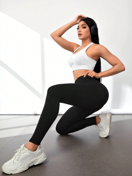 Yoga Basic Yoga/Fitness/Sexy Black Lift Hip Sports Leggings