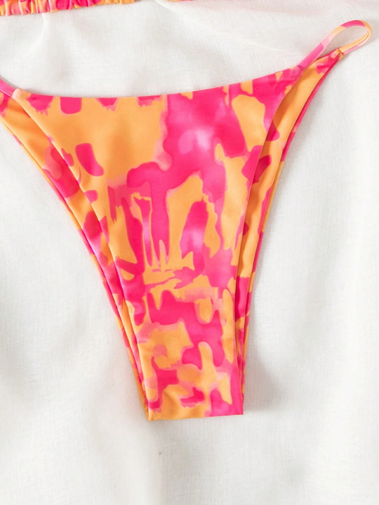 Women's Tie-Dye Split Swimsuit