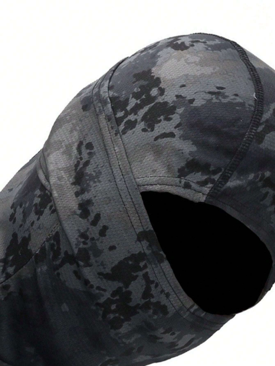 1pc Unisex Camouflage Designed Balaclava Hat Face Mask For Sunscreen And Breathability, Suitable For Spring & Summer Outdoor Travel, Cycling And Mountaineering