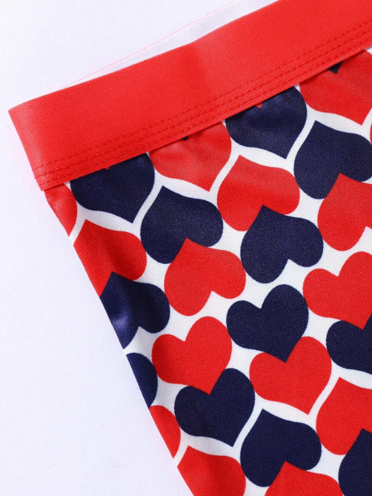 Men's Heart Print Boxer Shorts