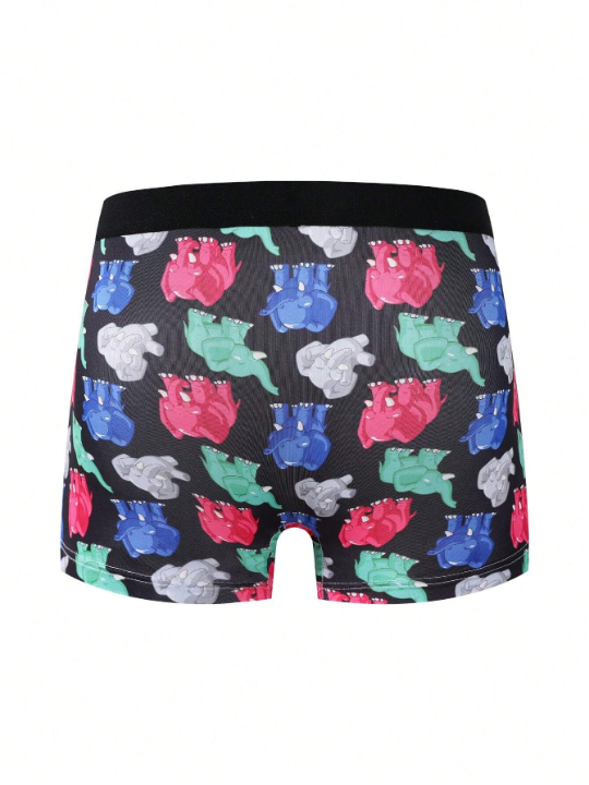 Men's Elephant Printed Boxer Briefs