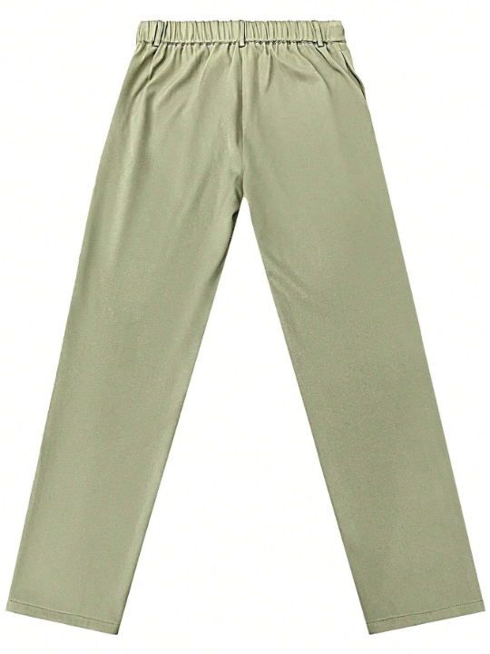 Men's Solid Color Drawstring Fashionable All-Match Pants