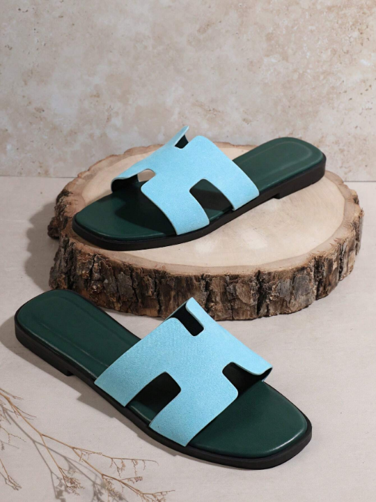 Ladies' Open Toe Simple Flat Sandals