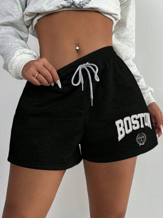 SXY Ladies' Simple Drawstring Shorts