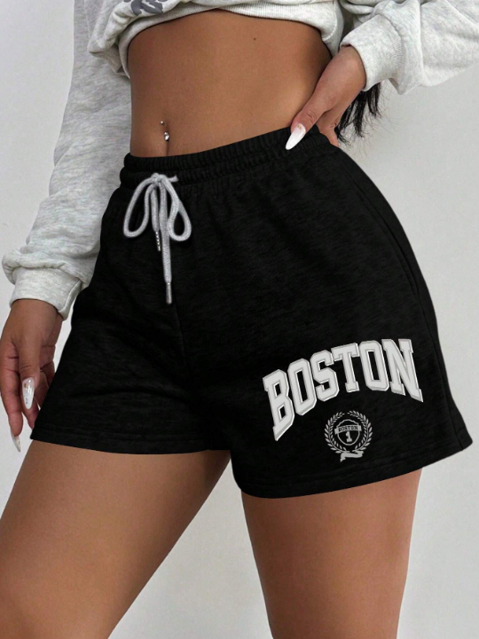 SXY Ladies' Simple Drawstring Shorts