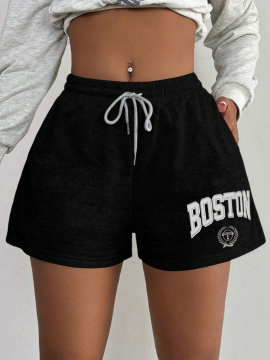 SXY Ladies' Simple Drawstring Shorts