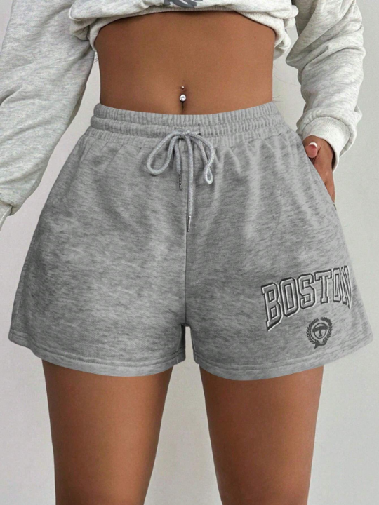 SXY Ladies' Simple Drawstring Shorts