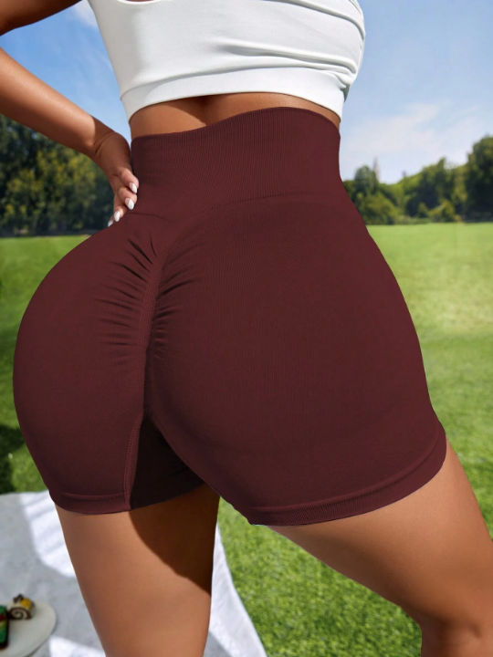 Yoga Basic Seamless High Stretch Sports Biker Shorts