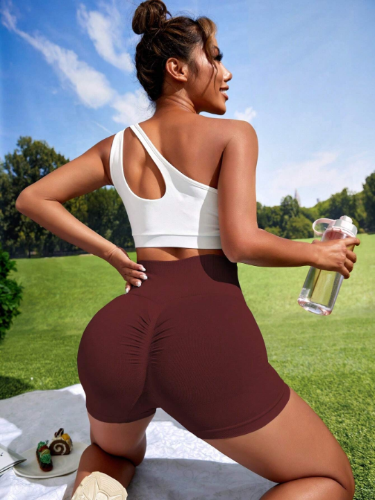 Yoga Basic Seamless High Stretch Sports Biker Shorts