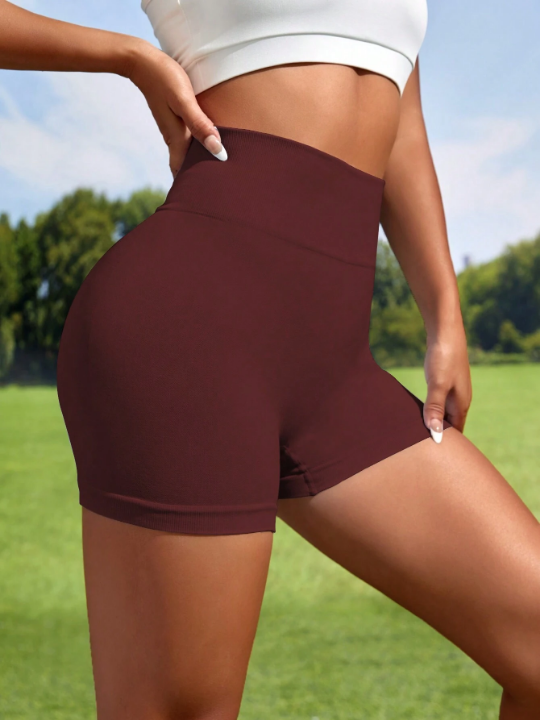 Yoga Basic Seamless High Stretch Sports Biker Shorts