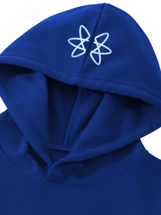 Manfinity EMRG Men's Letter Printed Hooded Casual Sweatshirt