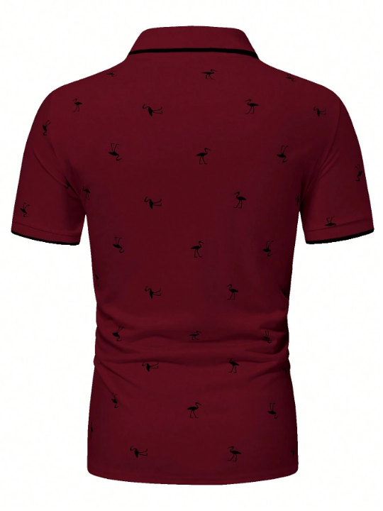 Manfinity RSRT Men's Short Sleeve Printed Polo Shirt